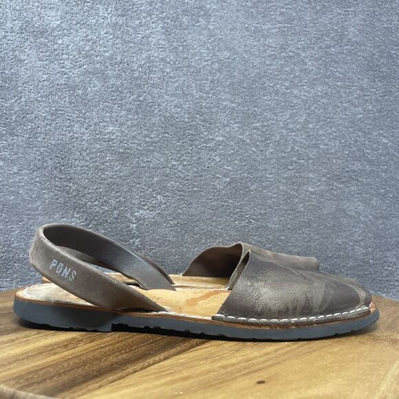 Pons Avarcas Hand Made Leather Classic Beach Sandal Spain EU 40 US 10 Brown - Picture 1 of 9